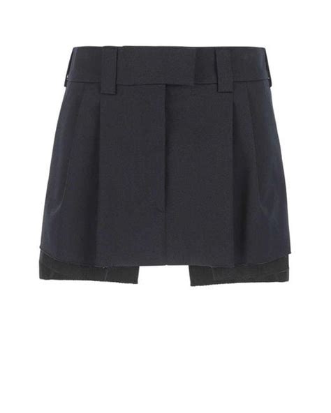 miu miu mini mini skirt|Navy Chino Miniskirt .